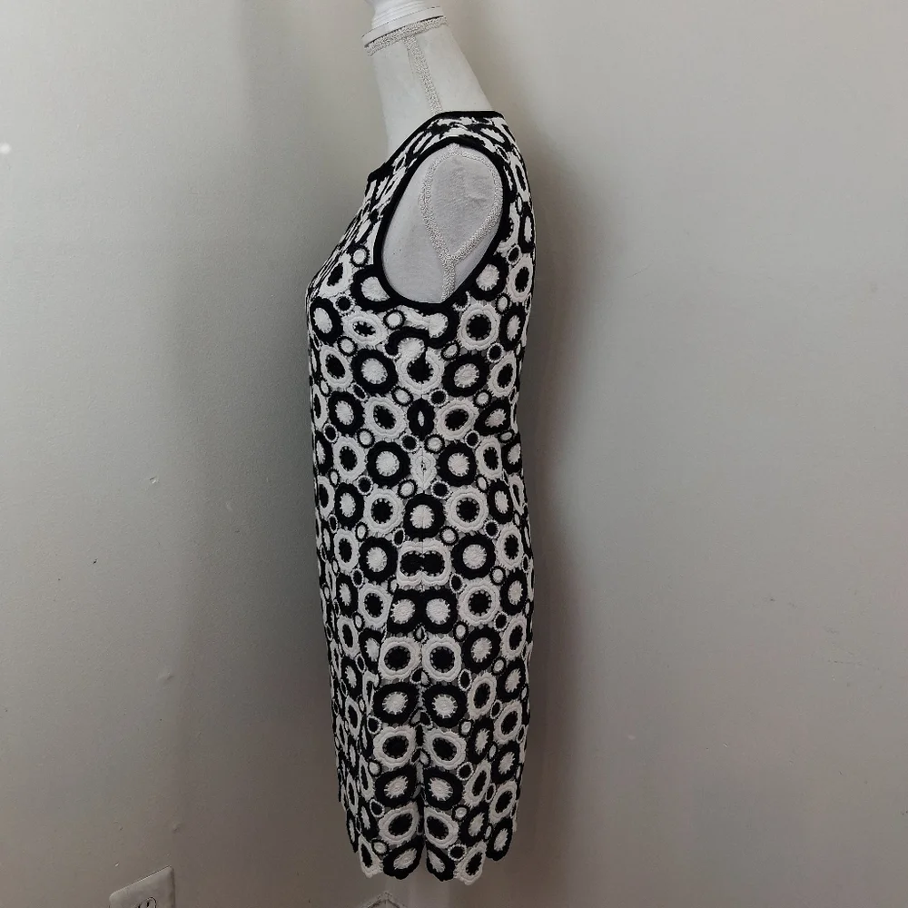 Kate Spade Guipure Retro Shift Dress Black and White Size 4